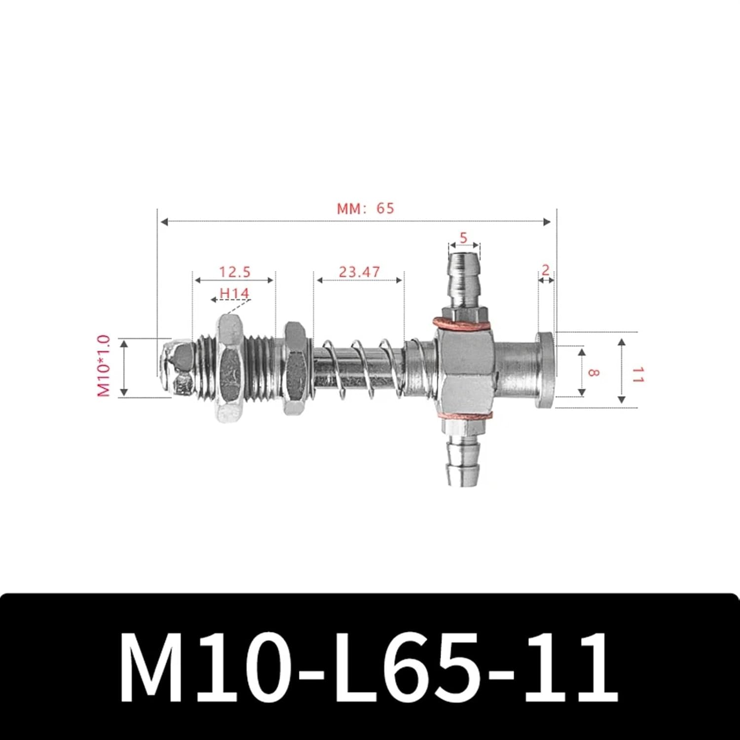 M10-11 Series Big Head Manipulator Pneuamtic Parts Fixture Rubber Sucker Pad Silicone Vacuum Suction Cup Mount(M10-L80-11)