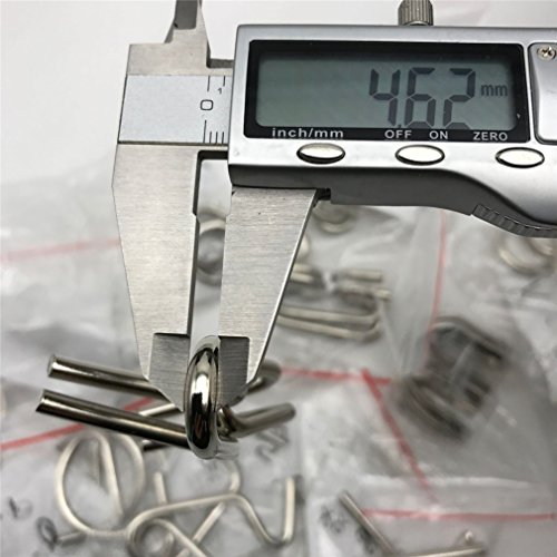 High Difficulty - 12 Pieces Metal Wire Brain Teaser - Assembly & Disentanglement Puzzles Toys - Magic Trick Toys Puzzles Set - Ideal Gifts Kids Adults (Set C) #TOP6