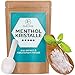 FABCARE Cristales de mentol para sauna (100g) incl. cuchara dosificadora - Mentol 100% natural, libera las vías respiratorias - Infusión refrescante para sauna a base de aceite de menta puro