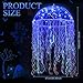 Bulyoou Halloween DIY Jellyfish Costume Set Including Clear Bubble Umbrella Ribbons LED String Lights Eyes and Glue for Halloween Costume Sea Creature Cosplay