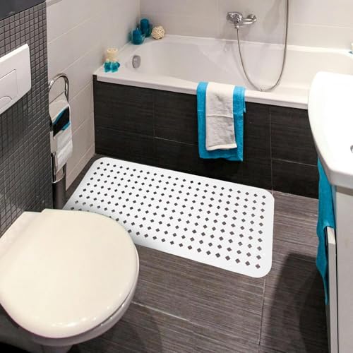 Alfombrilla de baño antideslizante de PVC lavable que evita caídas en la ducha 5
