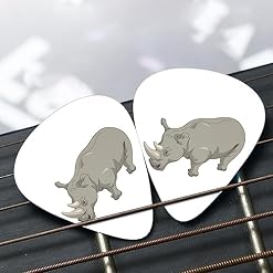 Angry Rhino Lot de 12 médiators tendance et durables pour guitare électrique et basse - Les Beatles, Paul McCartney, John Lennon, RIngo Starr, George Harrison Angry Rhino Lot de 12 médiators tendance et durables pour guitare électrique et basse – Image 7