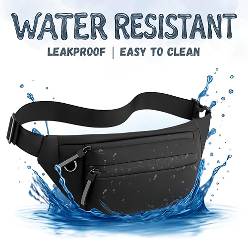 Image of Waist Bag for Men | Fanny Waist Pouch Pack, Travel Side Sling, Running & Riding a Bike