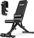 【400KG/800LBS CAPACIDAD DE PESO】Nuestros bancos abdominales entrenamiento de fuerza están diseñados con un marco estructural triangular único y están hechos de acero comercial resistente de 1,5 mm de espesor para una gran durabilidad. Este banco con mancuernas puede soportar hasta 400 kg (800 lbs) de presión. Capacidad de Carga Real.