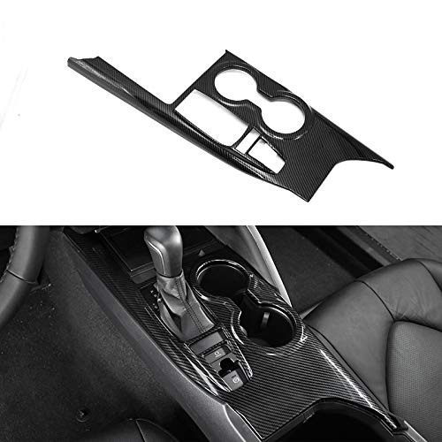 Kadore Console Panel Cup Holder Trim Gear Shift Cover For Toyota Camry Le Se Trd Se 2019 2020 2021 2022 2023 Interior Carbon Fiber Style Lhd 1Pc (Without Seat Heater Switch) #TOP6