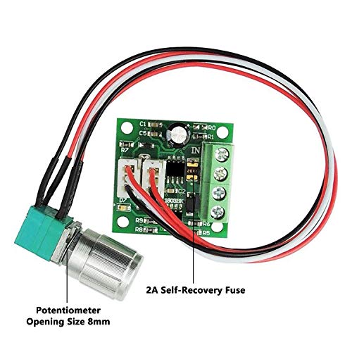 Greartisan 1.8V-15V 2A Dc Motor Speed Controller Pwm Variable Speed Regulator Governor Switch 1803Bkw With Speed Control Knob #TOP1