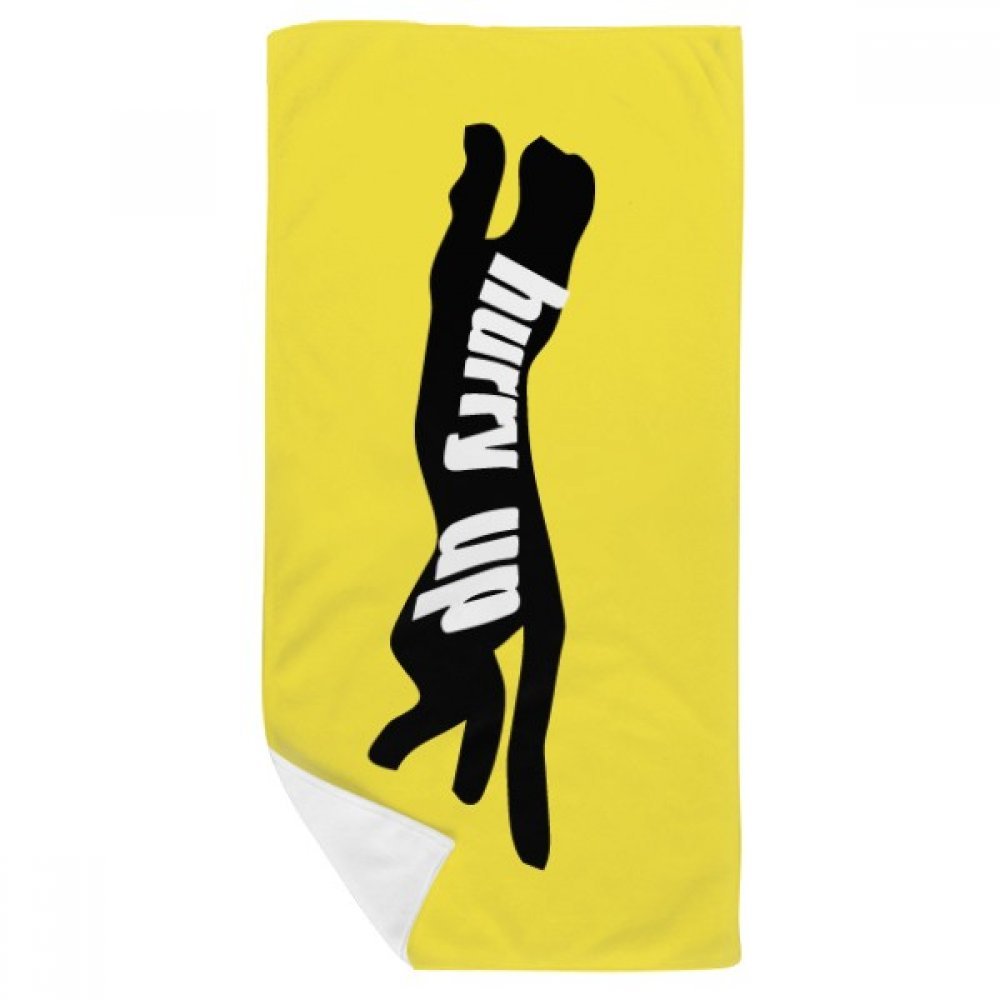 Serviette de bain panther animal noir silhouette naturelle gant de toilette