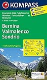 Bernina - Valmalenco - Sondrio: Wanderkarte mit Radrouten und alpinen Skirouten. GPS-genau. 1:50000. (KOMPASS Wanderkarte, Band 93)