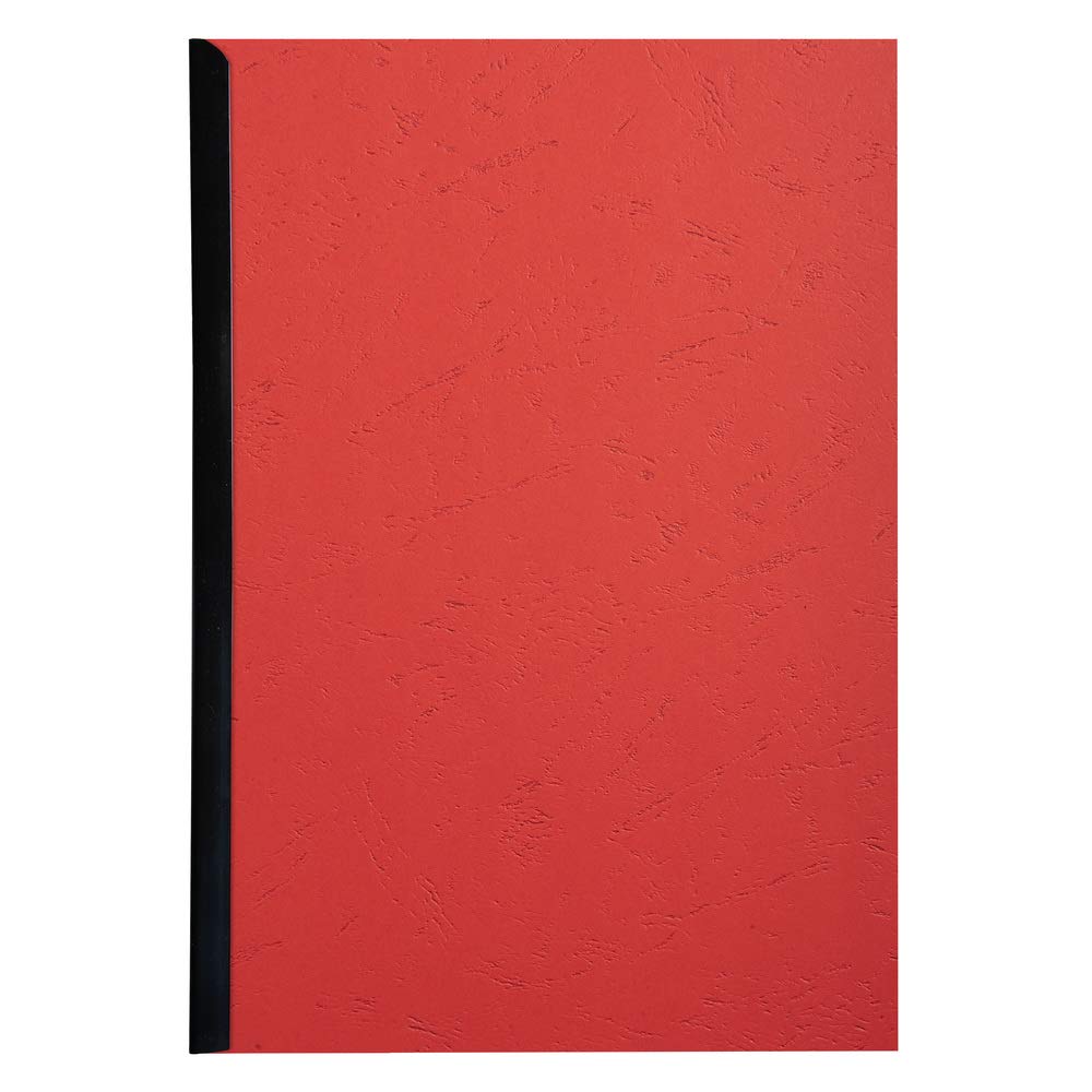 Exacompta Forever Collection A4 Rigid Presentation Covers, Leather Grain, 270gsm Recycled Card, Red, Pack of 25, Ref 27805E