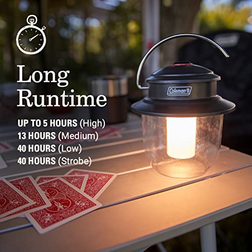 Coleman Classic Rechargeable 800L LED Lantern, Impact & Water-Resistant Lantern with Carabiner Handle & Charging Ports, Great for Camping, Power Outage, Emergencies, & More - image 5