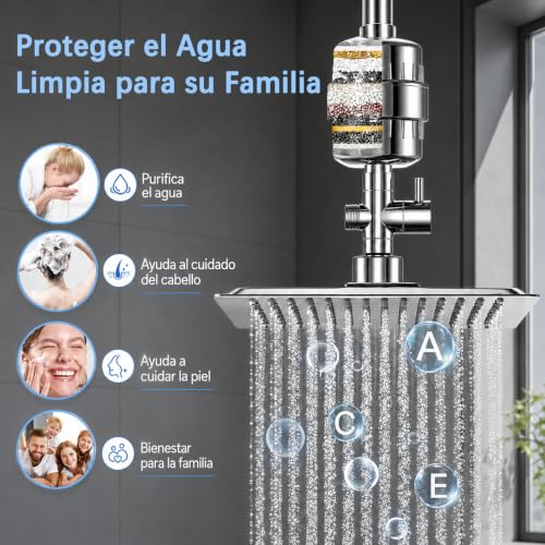 Regaderas cuadradas para baño 17 regaderas para baño cuadradas marca CAILESER (2)