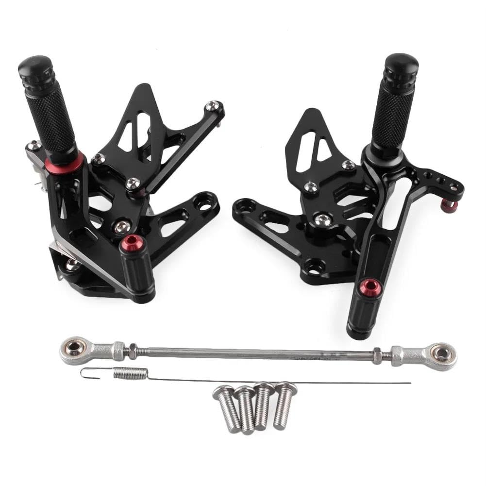 Repose-Pieds Suzuki Hayabusa GSX1300R 1999-2020 Noir | Commandes Reculées Moto