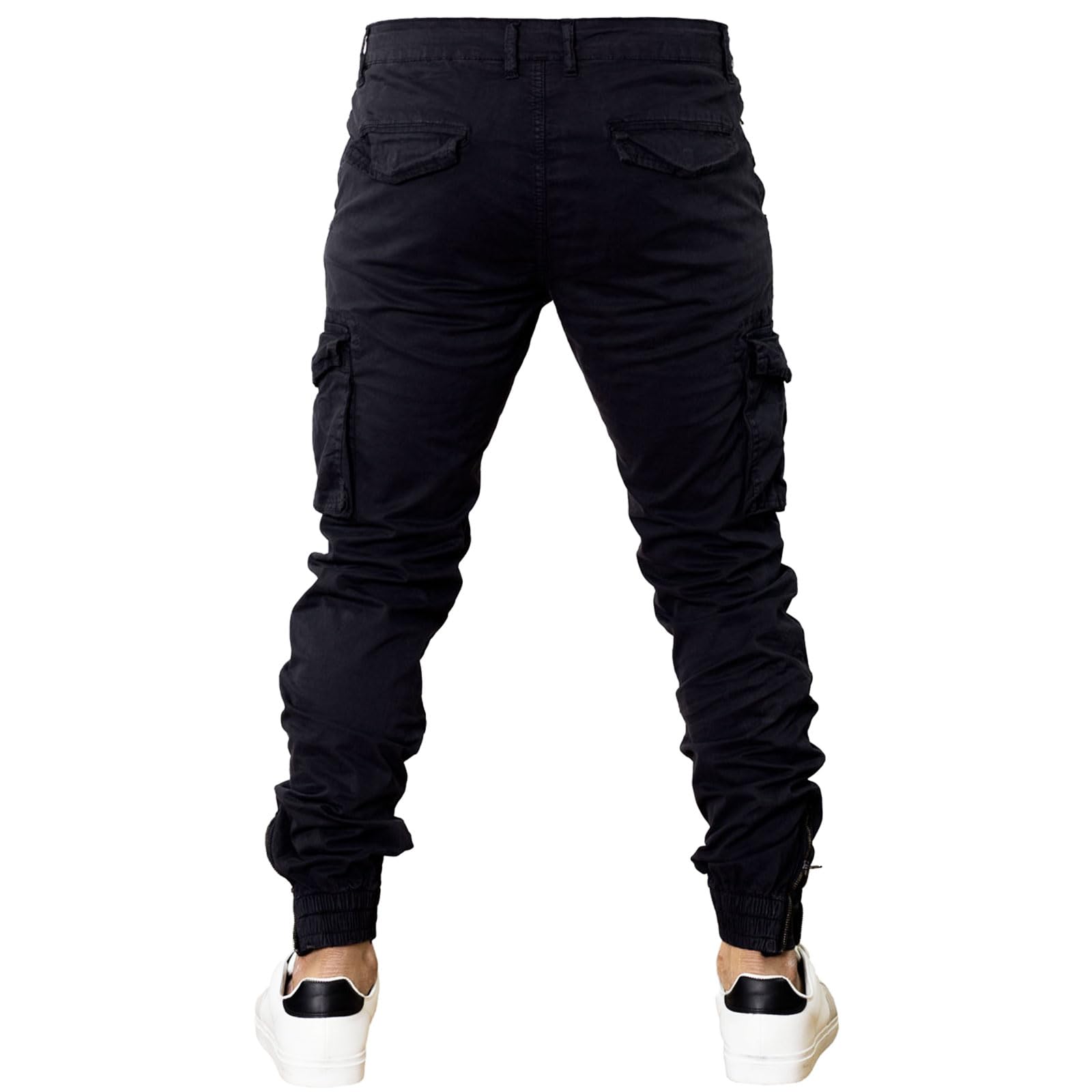 Toocool Herrenhose, Baumwoll-Cargohose Herren Stretch, Herrenhose mit Seitentaschen, Herren Cargo Hose, Lang Arbeitshose G6538