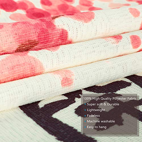 Rloncomix Japanese Noren Long Doorway Curtain Printed Happy Dog Family Under Cherry Blossom Hallway Hanging Door Curtain Tapestry For Home Decoration 33 X 59 Inch #TOP1