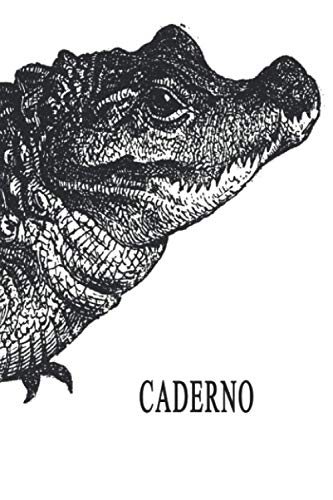 Caderno crocodilo: Linhas Caderno | Inserção de notas, tarefas, obrigações e ideias | DIN A5 | Uma ótima ideia para presente