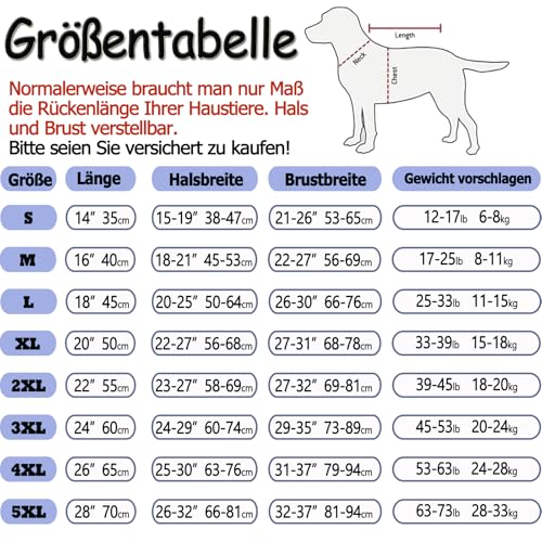 FLYING TAIL Nicht Steif, Super Weiche Haptik Hunde-Regenmantel, Reflektierend, Verstellbar, Einfach Anzuziehen, Leinenloch für S - XXXXXL Hunde (Blau, XL)