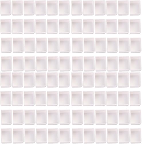 Miniatura 10 de 96 bandejas vacías de acuarela para muestras de acuarelas gouache, óleos de acuarela o acrílicos, estuche de estaño de viaje, media cacerolasartenes