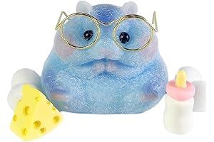 Furry Hamster Mouse Mochi Taba Squishy fidget toy for adults and kids,...