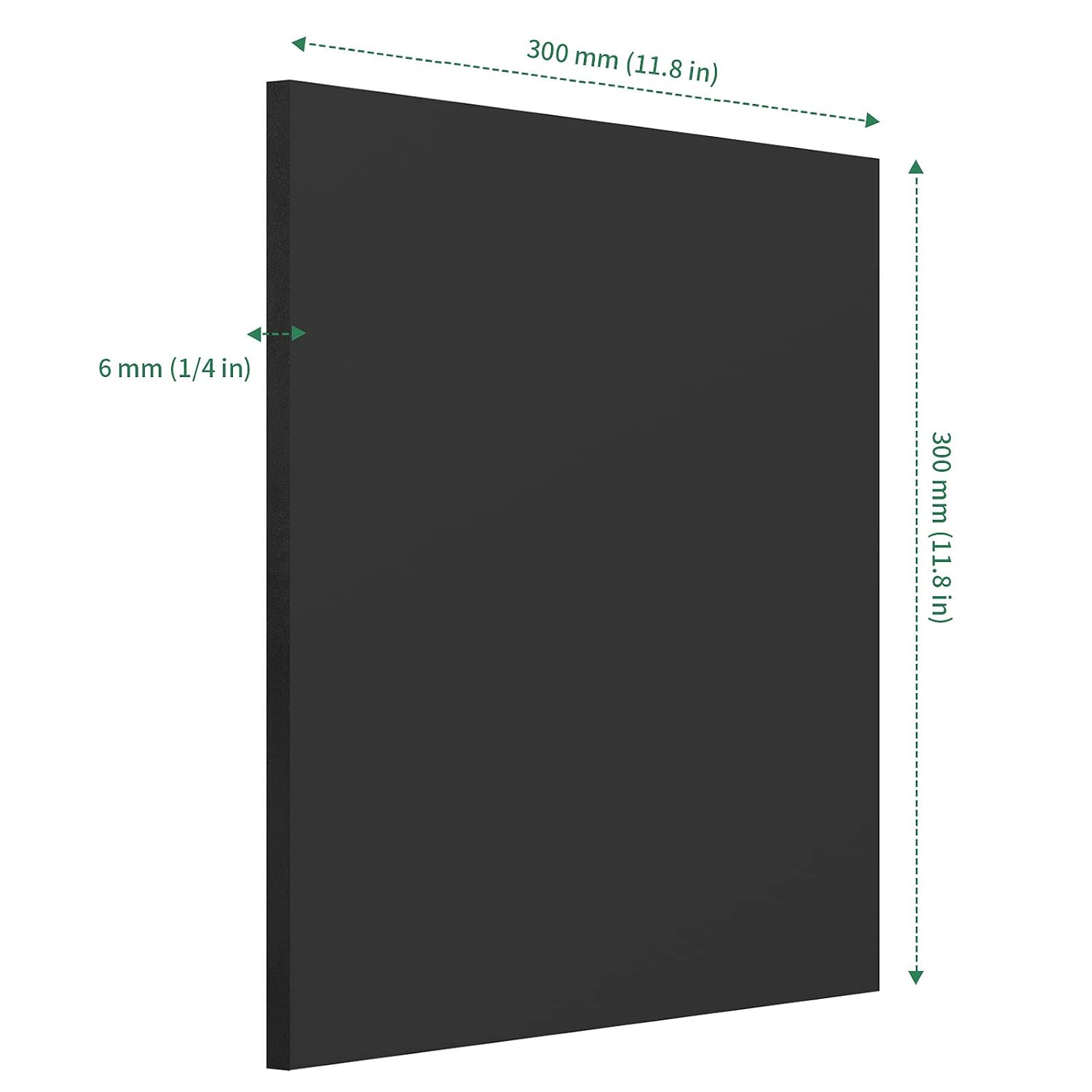 KEILEOHO 5 Pack Black Neoprene Rubber Sheets 12 x 12 x 1/4 Inch for Plumbing, Gaskets DIY Material, Sealing, Leveling, Bumpers, Supports, Protection, Flooring