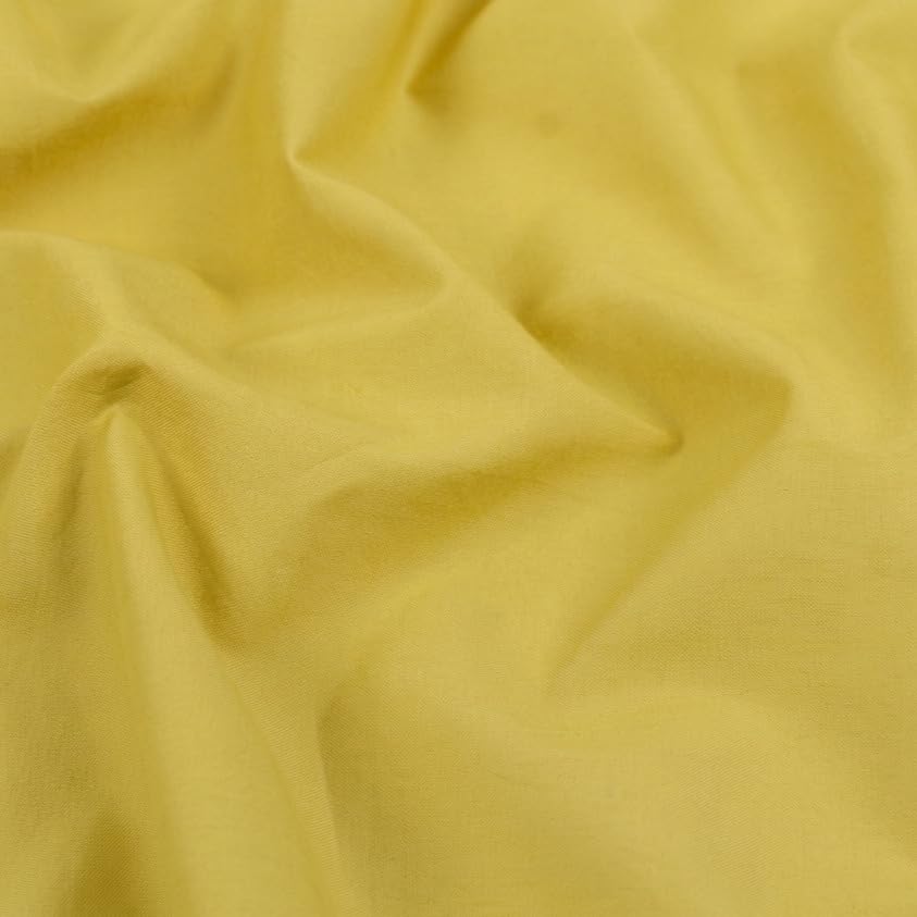 Image of Soimoi Green Solid 60 * 60's Cotton Cambric Fabric by 3 Yards, 56 Inch Wide Light Weight Material Suitable for Kurtis, Blouses, Kids Clothing, Tunics, Dresses and Summer Apparel