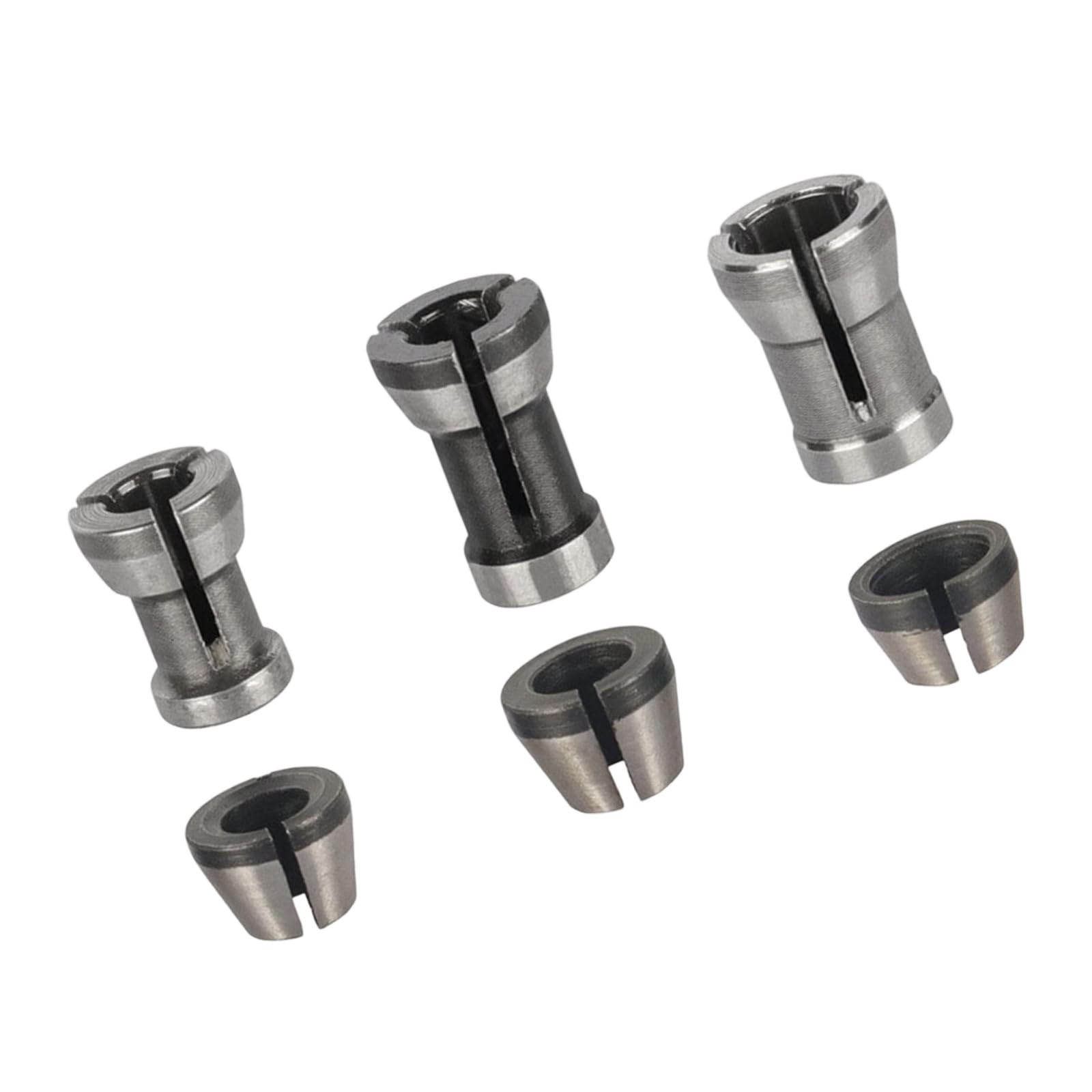 Fromceo 6Piece Chuck Set Engineered Collet Chucks For Accurate Woodworking On Routers And Engraving Machines Minimizing Error In Carving Tasks Fast Change Nut Chucks
