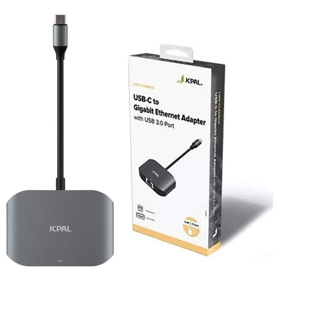 JCPal Aluminum USB-C to Gigabit Ethernet Adapter
