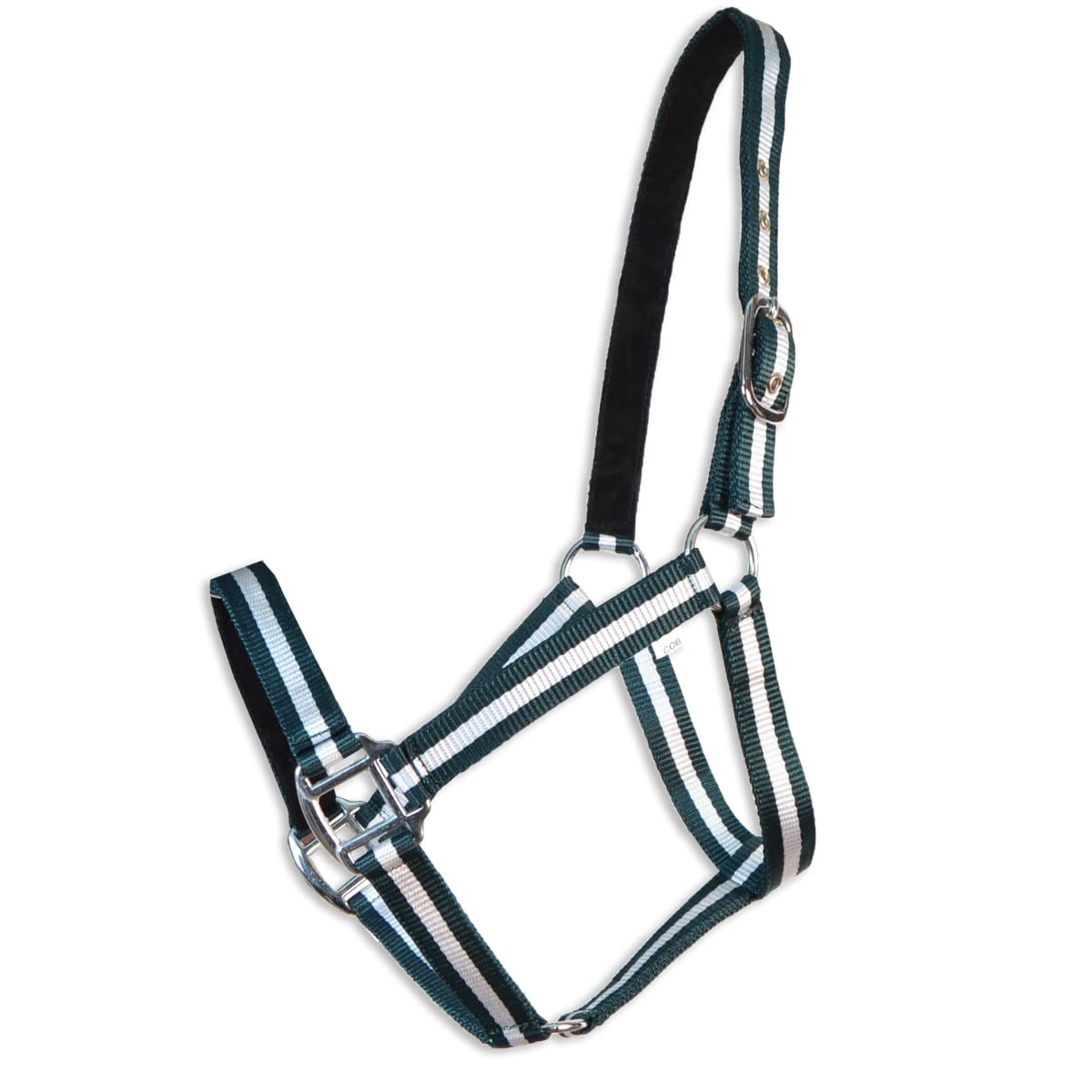 Cabezada Cuadra Nylon | Color Verde Andalucía | Talla cabezal COB | Equipamiento para el caballo | Producto de Guarnicionería | Tradición artesana | Los Nietos