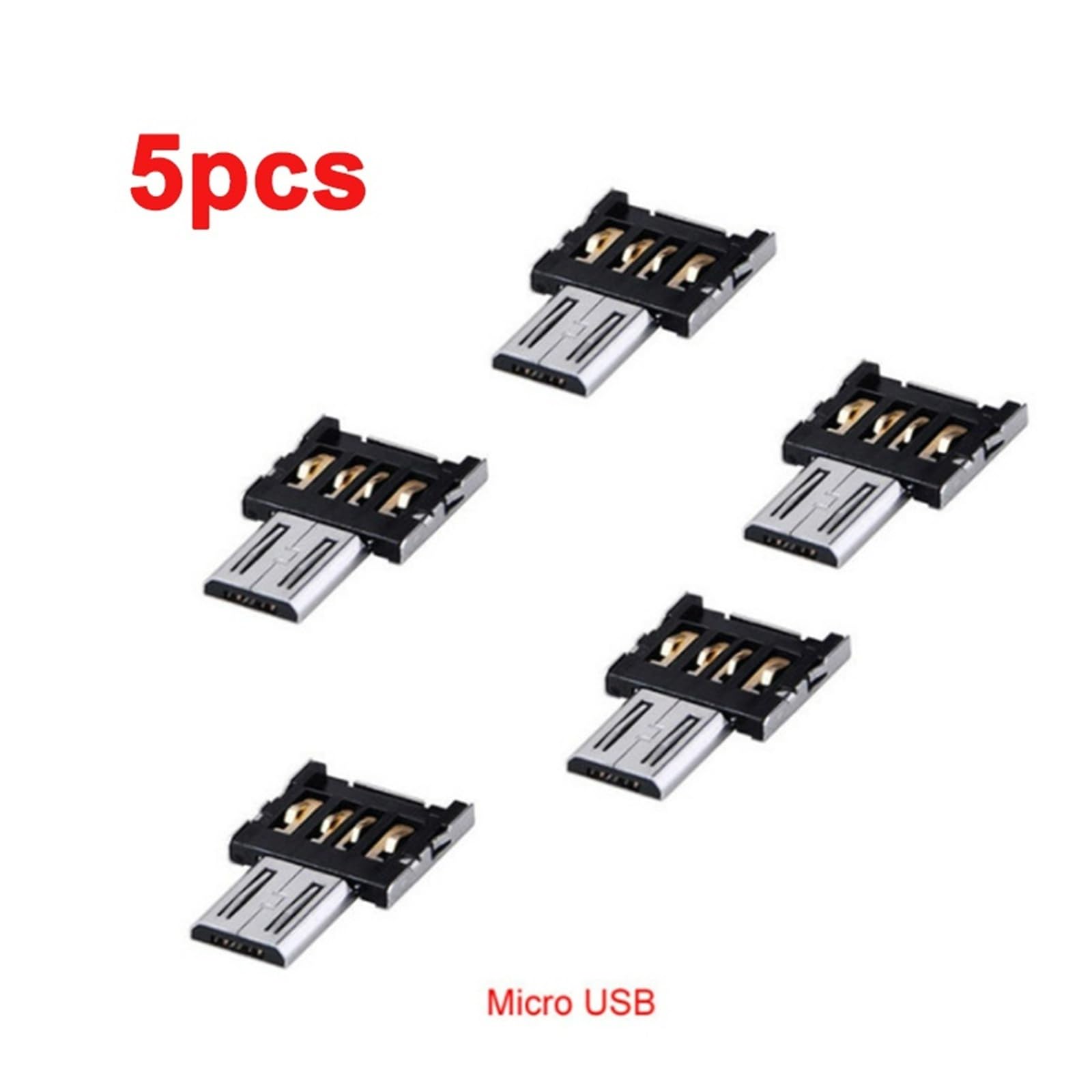 Cable adaptador USB C a USB tipo C OTG para teléfono y tableta (5 micro USB)