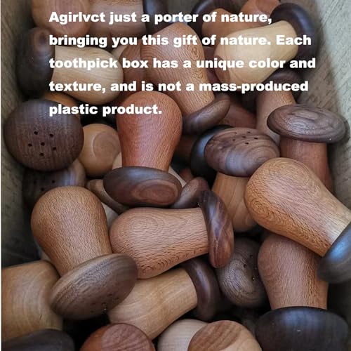 image for Agirlvct Toothpick Holder, Cute Mushroom Toothpick Dispenser, Kitchen 