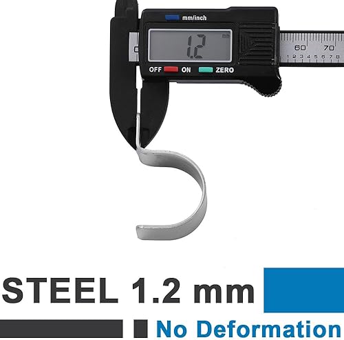 Miniatura 4 de Abrazaderas de tubo de conducto, soportes de montaje de tubería 304 SS, clips de metal de un orificio tipo P clips de alambre unilaterales