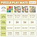 Play Platoon Non-Toxic Foam Puzzle Floor Mat, Comfortable, Extra Thick, Cushiony Play Mat for Toddlers, Kids & Adults, 9 Tiles (12”x12”), Square, Primary Colors