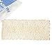 kilofly Handmade Crochet Lace Rectangular Table Runner 15 x 51 Inch, Beige