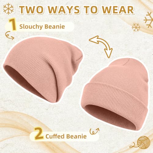 Image of ZOORON Beanie for Men Women Slouchy Winter Beanie Hats Cuffed Skull Caps