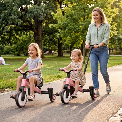 Umatoll 3 in 1 Push Toddler Tricycle for 1.5-5 Boy Girl Gift, Drift Trike by Umatoll - Used condition - Image 5