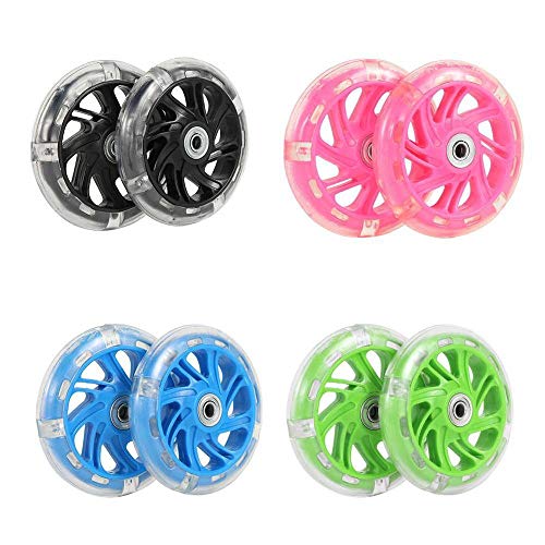 Rueda de entrenamiento trasera fija para bicicleta infantil, 1 par, color rosa miniatura 6