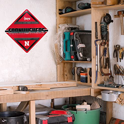 Rico Industries NCAA Nebraska Cornhuskers Metal Sign 16.5'' x 16.5'' Home Décor - Bedroom - Office - Man Cave by Rico Industries - Image 4