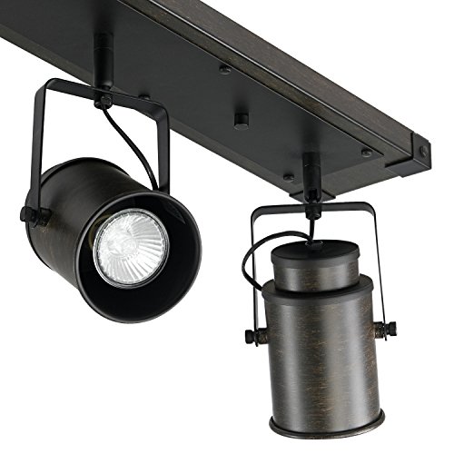 Globe Electric 59316 Kit Track Lighting, 1 Count (Pack Of 1), Dark Wood #TOP2