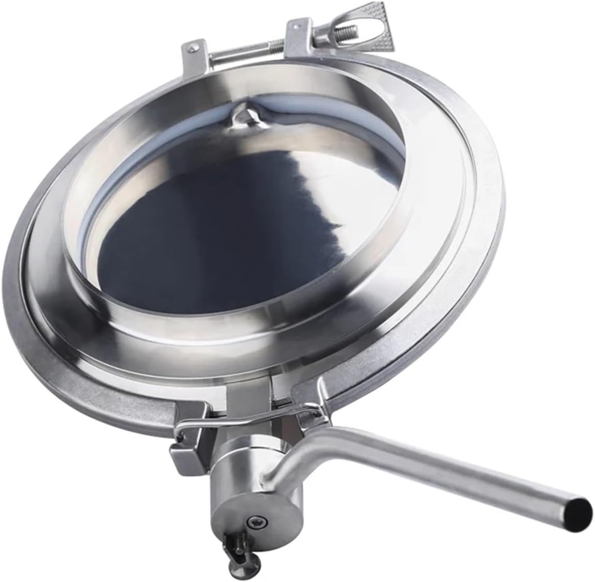 Powder Butterfly Valve SUS304 Manual Stainless Steel Pneumatic Powder Butterfly Valve Tank Bottom Discharge Valve(DN250)