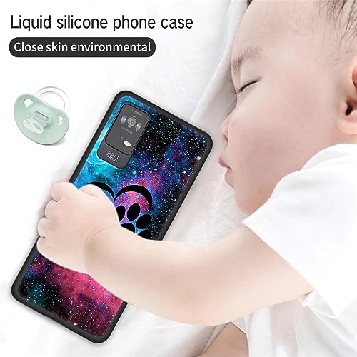 Image of for TCL ION X Phone Case, Soft TPU Ultra-Thin TCL ION V /TCL ION X T607DL 2023 Case for Women Girl, Flexible Anti Scratch Protective Shockproof Cover, Galaxy Love Paw