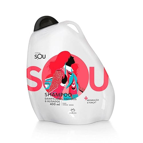natura - Linha Sou (Danificados, Tingidos e Alisados) - Champú 13.5fl oz - Colección (Sou (Danañadido, teñido y alisado) - Champú de 13.56 onzas