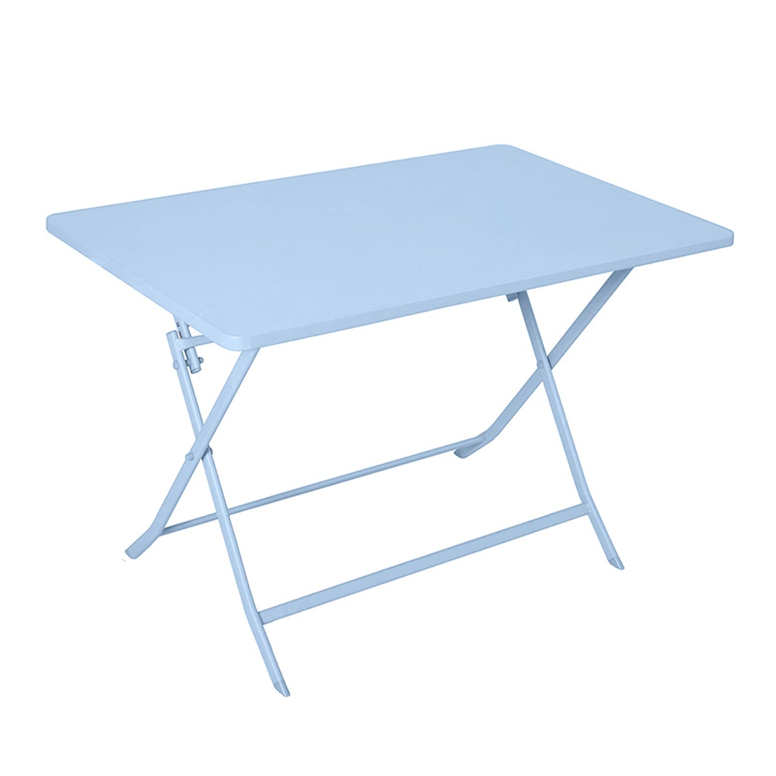 Table de garde-corps pliante bleue pour petit balcon citadin