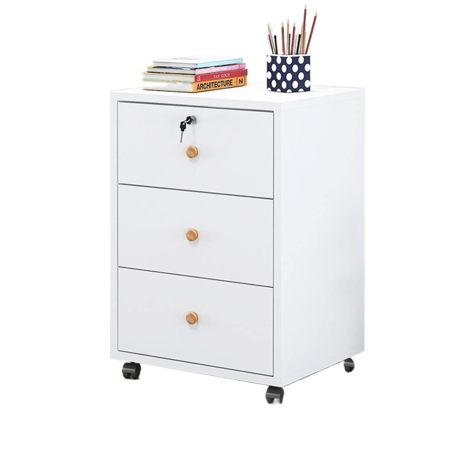 Aioneer B3 File Cabinet Wooden Office File Cabinet Mobile Floor Low Cabinet Storage Data Cabinet Activity Cabinet Lock Drawer Cabinet Storage Cabinet Organizer Filing Cabinet