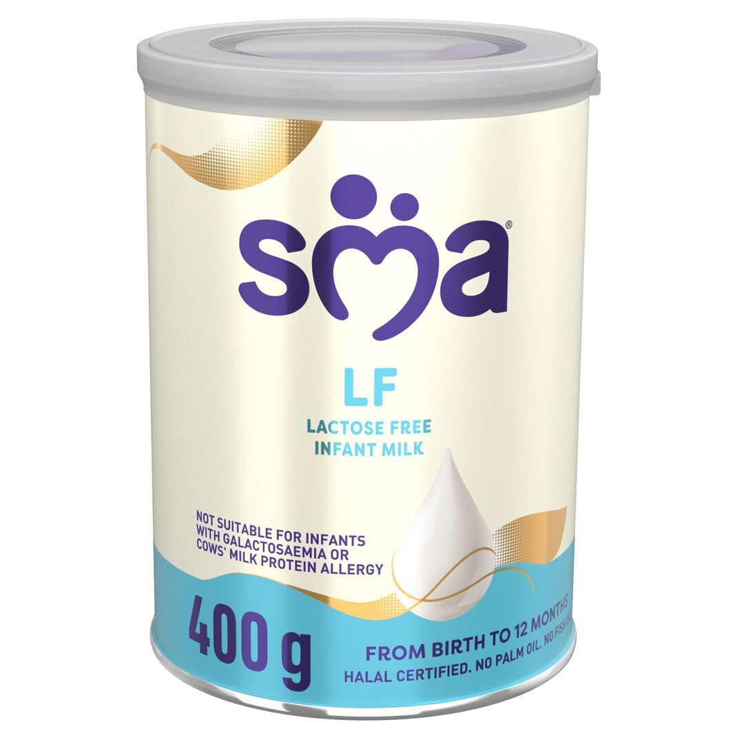 SMA Lactose Free Baby Milk Powder, From Birth, 400g (Pack of 1)