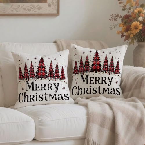 Housse de coussin Noël 60x60 imperméable avec fermeture éclair - 4