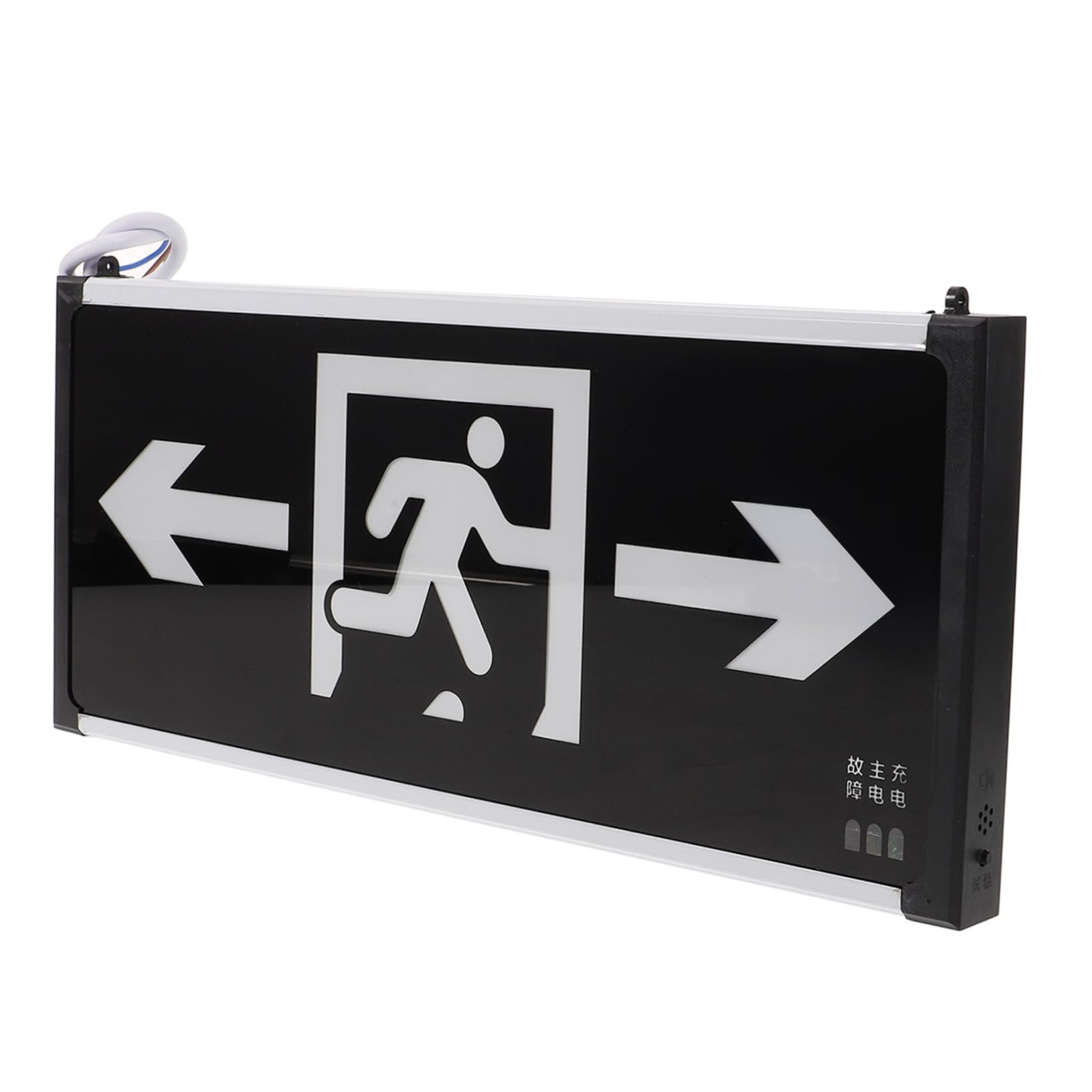 Uonlytech 5piezas Luz De Emergencia Led De Salida Alta Visibilidad Señalización De Seguridad Para Evacuación Edificios Públicos y Supermercados Diseño Colgante y Doble Cara