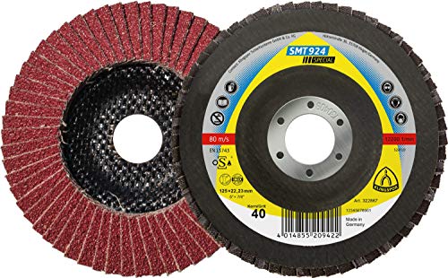 Klingspor SMT 924 Roue abrasive Ă lamelles 125x22,23 mm grain 80