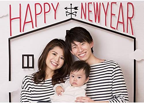 Amazon 撮影用背景 Happy New Year 年賀状に 写真 年賀状フォト 正月飾り おもちゃ Amazon 撮影用背景 Happy New Year 年賀状に 写真 年賀状フォト 正月飾り おもちゃ