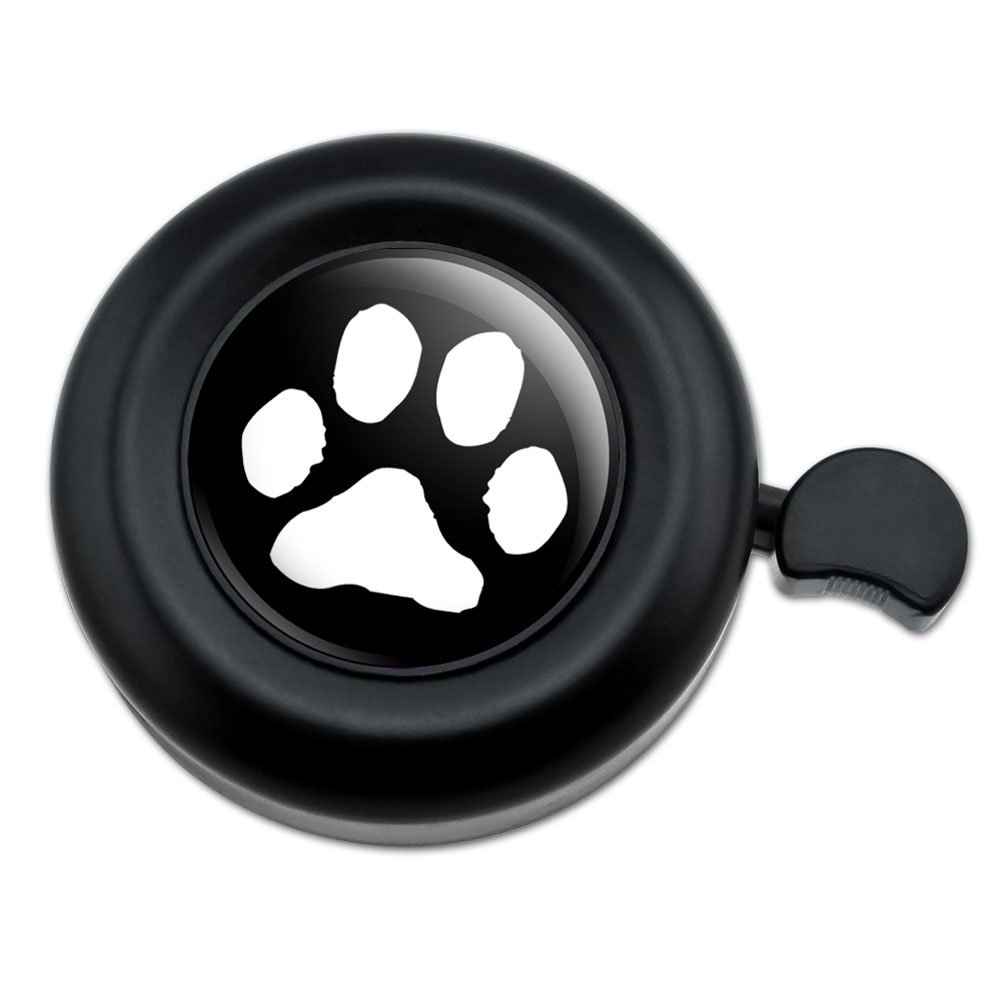 GRAPHICS & MORE Paw Print Pet Dog Cat B&W Bicycle Handlebar Bike Bell