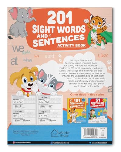 201 Sight Words and Sentences: Activity Book for Children | 800+ ...