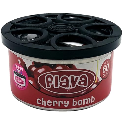 Flava Car Air Freshener Tin - (1 Pack) Strong Car Air Freshener for New Car Smell - Perfect Odour Eliminating Car Air Freshener Bomb & 60 Days Long Lasting Car Fragrance Scents for Car Truck or Van